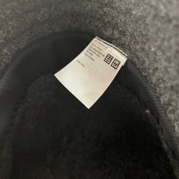 Uniqlo Wool Charcoal Gray Hat - Picture 2 of 2
